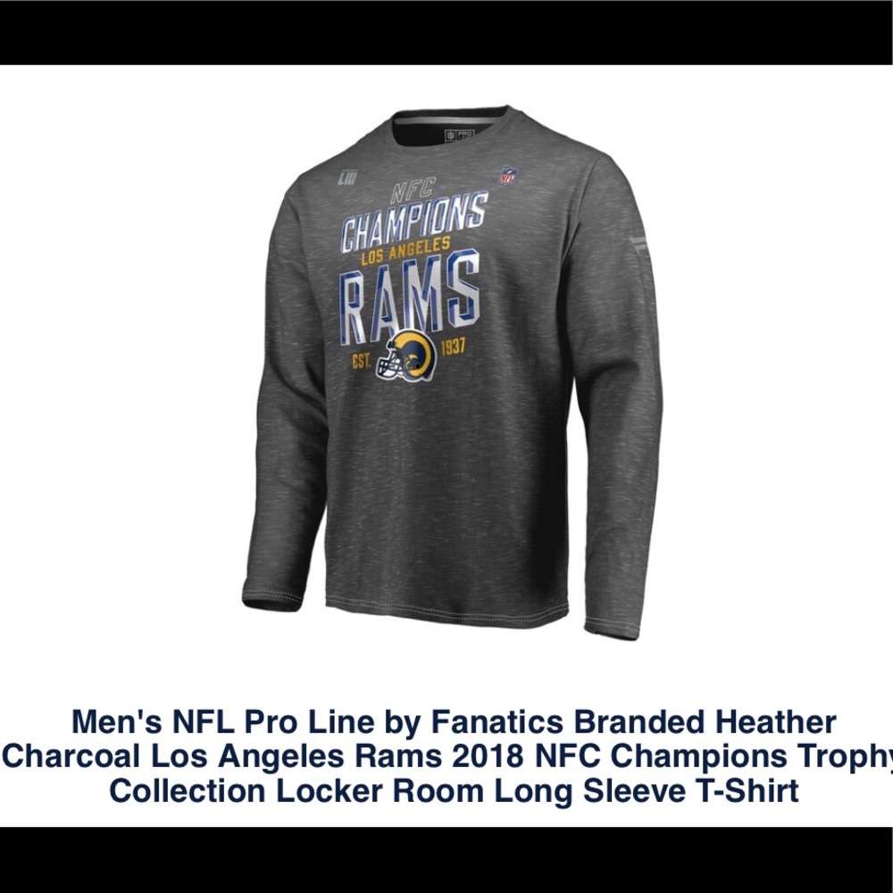 LA RAMS NFC CHAMPIONSHIP LONG SLEEVE